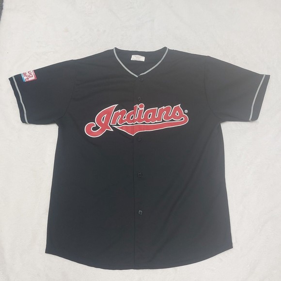 Cleveland Indians Size XL Corey Kluber 28 MLB Black SGA Drug Mart Logo Jersey - Picture 1 of 8
